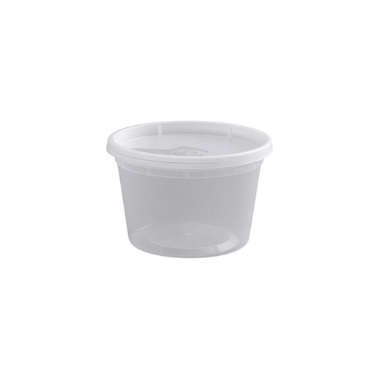 16 oz. Microwavable Deli Containers and Lids - Case of 240