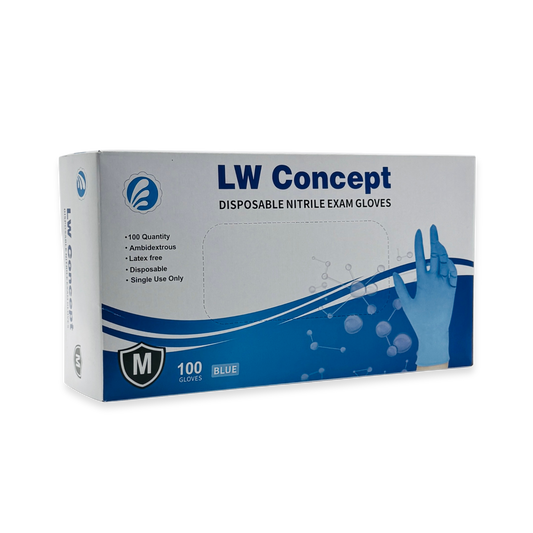 LW Concept 5-Mil Nitrile Exam Glove (Blue) - Case of 1000