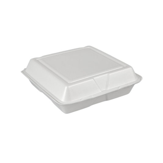 Foam Hinged Clamshell Containers- Case of 200